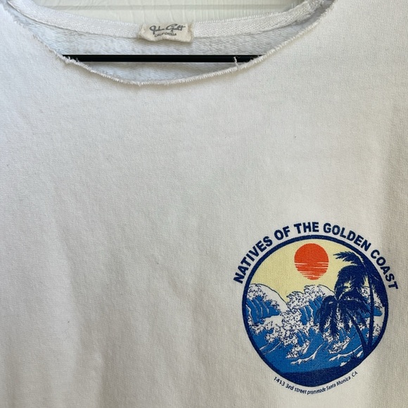 “NATIVES OF THE GOLDEN COAST” cropped sweatshirt - Picture 2 of 6